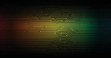 Printcyber circuit future technology concept background vector