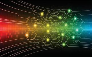 Fondo de concepto de tecnología futura de circuito cibernético vector