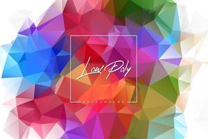 Geometric low poly background with triangular polygons. Abstract design. Vector illustration