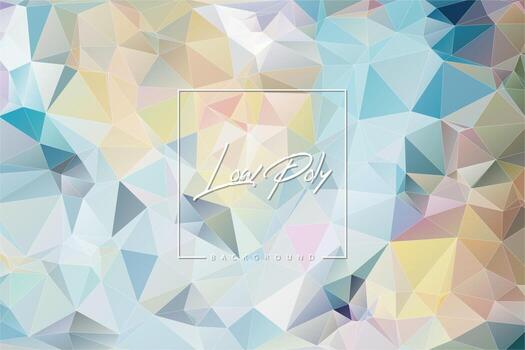 Multicolor vector triangle mosaic template. Modern abstract illustration with triangles. Polygonal design for your web site.