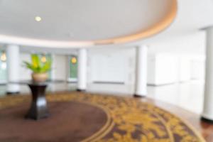 abstract blur luxury hotel lobby and lounge photo