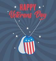 happy veterans day, tags military id american flag, US military armed forces soldier vector