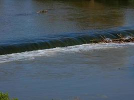 tranquilas aguas del río llobregat foto