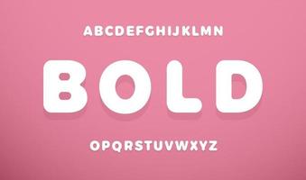 Awesome bold alphabet. Round white stunning font, minimalist type for modern kid logo, softed headline, rounded monogram, obese lettering and typography. Plump bold letters, vector typographic design