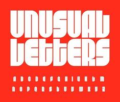 Futurism letters set. Bauhaus font. Unusual high bold alphabet. Original vector typeface for typographic posters, ads, logo, identities, gigs, sport events, packaging, digital media, motion graphics