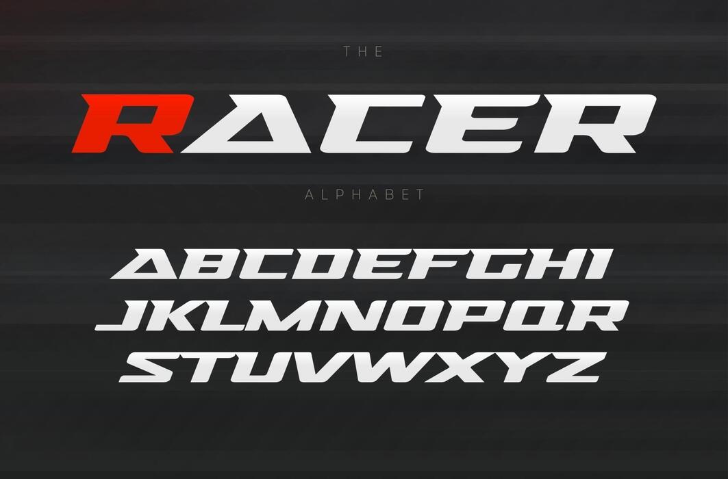 Racing Font Vector Art, Icons, and Graphics for Free Download