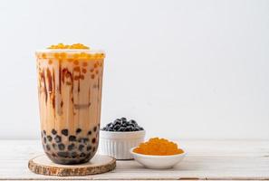 té con leche de taiwán con burbuja foto