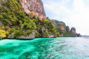 Monkey bay in Phi Phi island . Phuket . Thailand photo