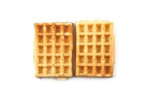 Belgium waffers isolated on white background. photo