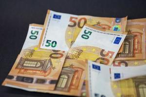 Detalle de billetes de 50 euros