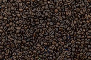 texture of roasted coffee beans photo