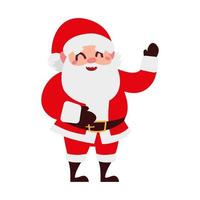 christmas santa claus funny cartoon character vector