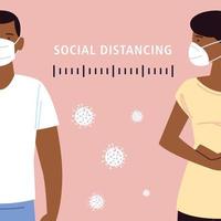 social distancing, people keeping distance for infection risk and disease vector