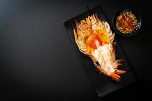 Grilled Fresh Giant River Prawn photo