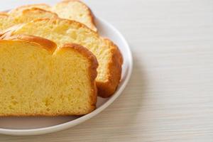 Sweet potato bread with coffee photo