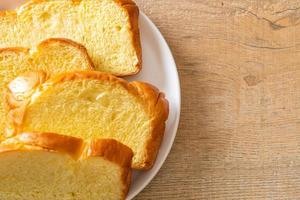 Sweet potato bread with coffee photo