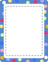 Empty colourful frame banner template vector