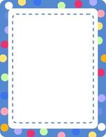 Empty colourful frame banner template vector