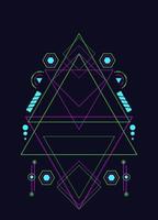 Sacred geometry ornament vector design elements for background
