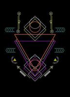 Sacred geometry ornament vector design elements for background