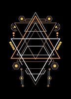 Sacred geometry ornament vector design elements for background