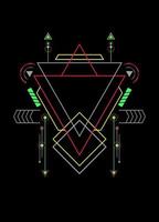 Sacred geometry ornament vector design elements for background