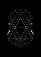 Sacred geometry ornament vector design elements for background