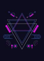 Sacred geometry ornament vector design elements for background