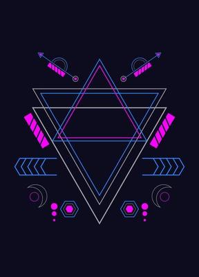Sacred geometry ornament vector design elements for background