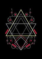 Sacred geometry ornament vector design elements for background