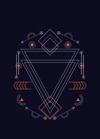 Sacred geometry ornament vector design elements for background