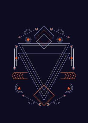 Sacred geometry ornament vector design elements for background