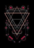Sacred geometry ornament vector design elements for background