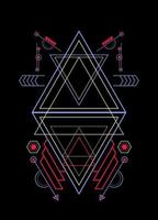 Sacred geometry ornament vector design elements for background