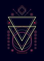 Sacred geometry ornament vector design elements for background