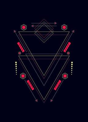 Sacred geometry ornament vector design elements for background