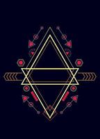 Sacred geometry ornament vector design elements for background