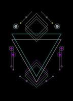 Sacred geometry ornament vector design elements for background
