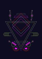 Sacred geometry ornament vector design elements for background