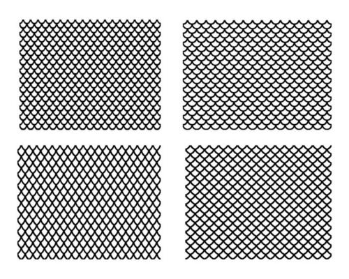 Dragon scale pattern background set