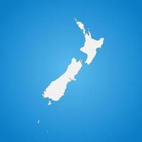 Highly detailed New Zealand map with borders isolated on background vector