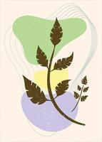 Abstract leaves illustration vector