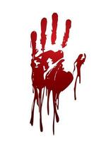 Bloody Hand Graphic Vector