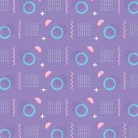 memphis figures pop textile 80s 90s style abstract background vector