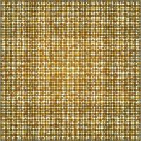 Mosaic texture with golden halftone pattern Gold squares vector