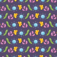 coronavirus covid 19 and virus background with disease cells bacterias related design vector