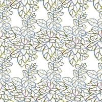 vector de fondo sin fisuras con la colorida ilustración acuarela de hierbas, plantas y flores. se puede utilizar para papel tapiz, rellenos de patrones, páginas web, texturas superficiales, impresión textil, papel de regalo