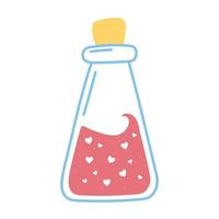 potion love and romance in cartoon style vector