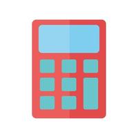 calculator maths science cartoon flat style vector