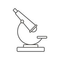 chemistry microscope equipment laboratory science line style vector